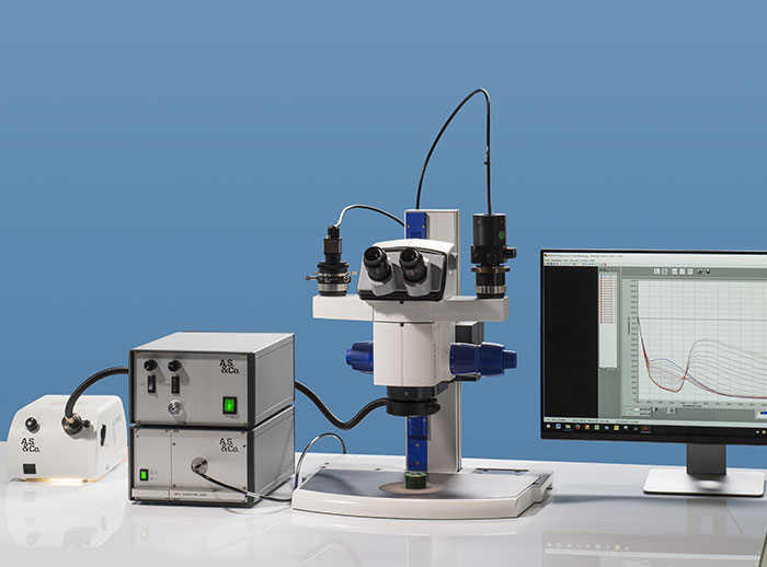 Workstation with Stereomicroscope
