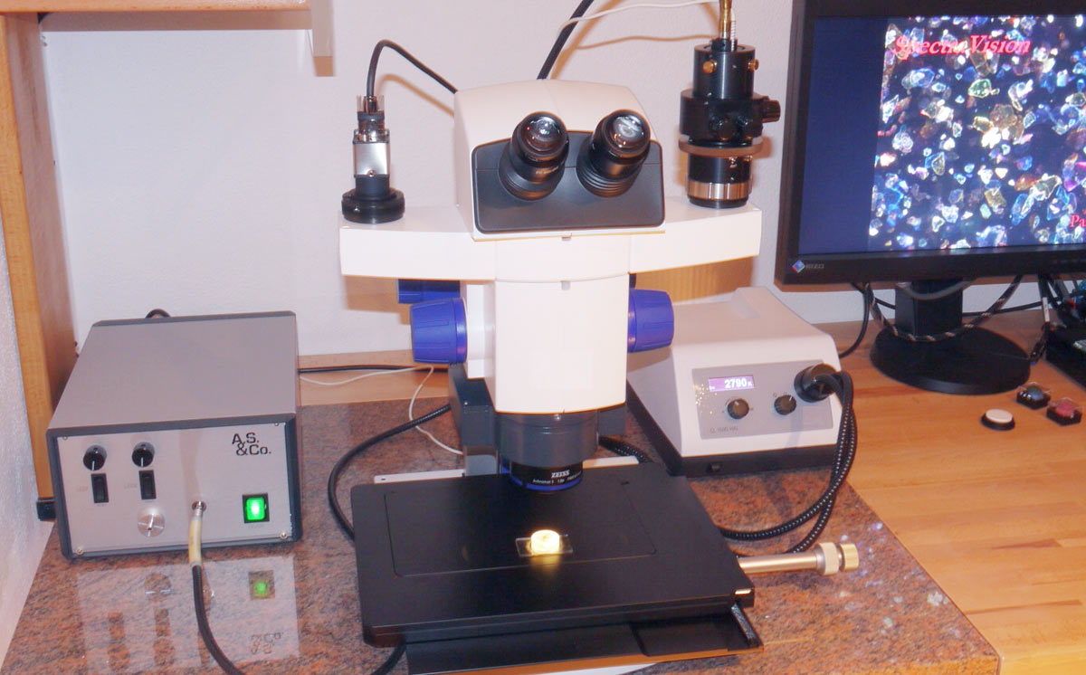 Stereomikroskop mit Doppel TV c-mount Adapter