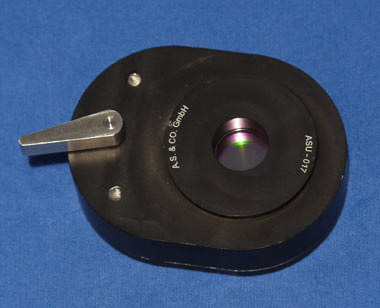 Swivel-mounted green filter IF (546nm) for vitrinite reflectance and fluorescence